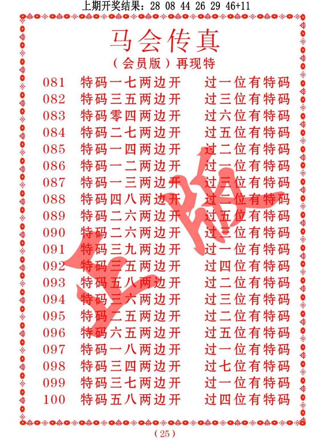 098期马会传真[图]